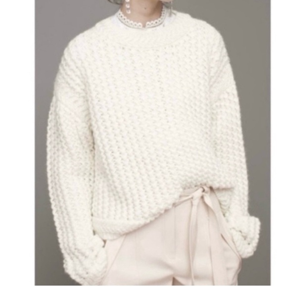 Rebecca Taylor - Soft Spun Pullover Sweater - Chalk - Size Small - Like New - Picture 1 of 17